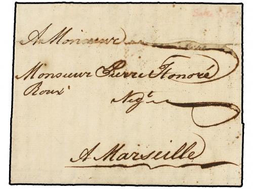 ✉ MARRUECOS FRANCES. 1755. SALÉ (Marruecos) a MARSELLA. Cart