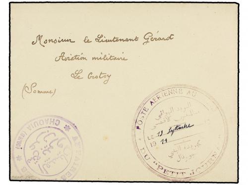 ✉ MARRUECOS FRANCES. 1911. CHAOUIA a LE CROTOY (Somme). Circ