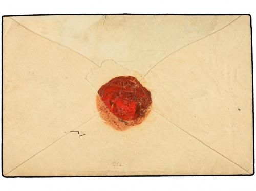 ✉ CANADA. Sg. 29 (2), 32. 1865. TORONTO. Envelope bearing 1 