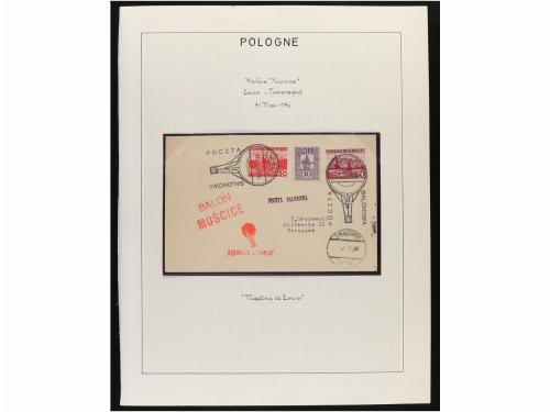 ✉ POLONIA. 1935-38. BALLON POST. 11 cartas circuladas en los