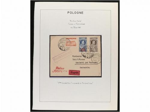 ✉ POLONIA. 1935-38. BALLON POST. 11 cartas circuladas en los