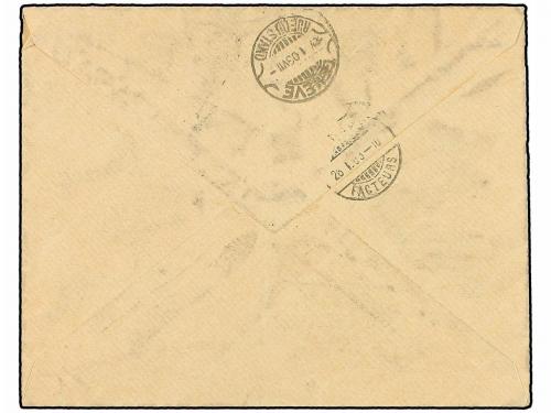 ✉ SUIZA. Zu. IX. 1903. CROIX, ROUGE, GINEBRA correo interior