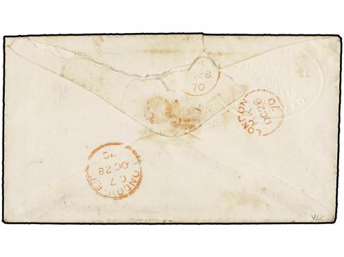 ✉ LIBERIA. 1870. CAPE PALMAS to STUTTGARD. Envelope with emb