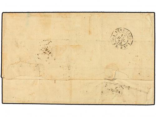 ✉ MEXICO. 1874. Cover at from MEXICO CITY to ASTURIAS (Spain