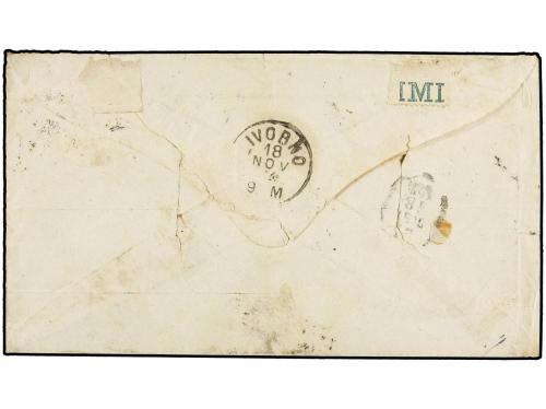 ✉ ARGENTINA. 1874. Cover from BUENOS AIRES franked by Italy 