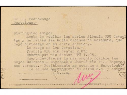 ✉ MARRUECOS. Ed. 89. 1950. TETUÁN a BARCELONA. 20 cts. + 5 c