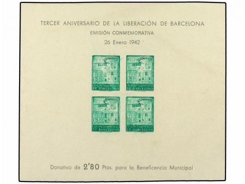 (*) ESPAÑA: AYUNTAMIENTO DE BARCELONA. Ed. 39+47. HB. 5 cts