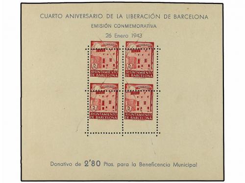 * ESPAÑA: AYUNTAMIENTO DE BARCELONA. Ed. 47/48ic. HB. 5 cts
