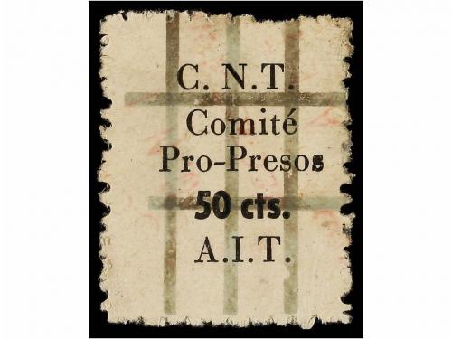 ESPAÑA GUERRA CIVIL. CNT-AIT. COMITÉ PRO-PRESOS. 50 cts. (A