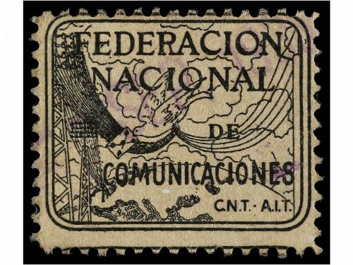 ESPAÑA: VIÑETAS. C.N.T. / F.A.I. Federación Nacional de Comu