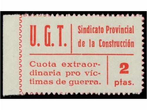 * ESPAÑA: VIÑETAS. U.G.T. Construcción. 2 pts. (Afinet 1067)
