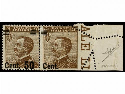 ** ITALIA. Sa. 139. 1924-25. 50 cents. s. 40 cents. castaño.