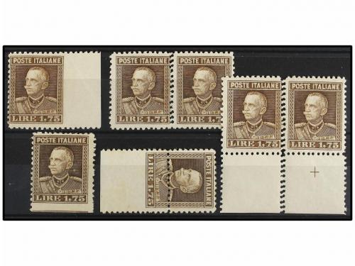 * ITALIA. Sa. 214. 1927. 1,75 liras. Conjunto de sellos con 