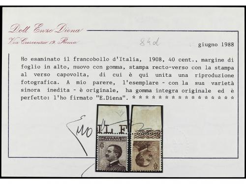** Δ ITALIA. Sa. 84. 1908. Conjunto de variedades con tres c
