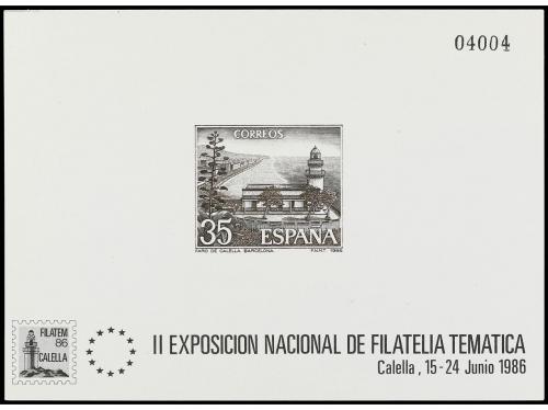 (*) ESPAÑA: PRUEBAS OFICIALES FNMT. Ed. 9. 1986. FILATEM&#39;86.
