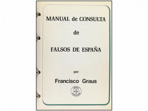 BIBLIOGRAFÍA. MANUAL DE CONSULTA DE FALSOS DE ESPAÑA por Fr