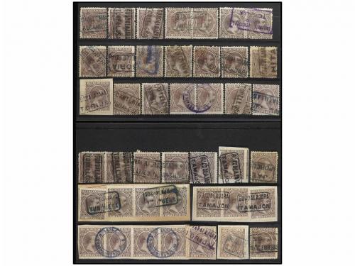 ° Δ ESPAÑA. Ed. 219. CONJUNTO de 117 sellos del Pelón con m
