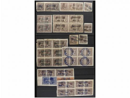 ° Δ ESPAÑA. Ed. 219. CONJUNTO de 117 sellos del Pelón con m