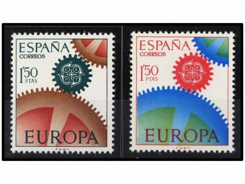** ESPAÑA. Ed. 1795. EUROPA&#39;67. 1,50 pts. multicolor ERROR