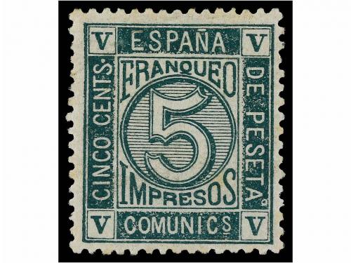* ESPAÑA. Ed. 117. 5 cents. verde. Excelente color y centra
