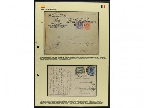✉ ESPAÑA. 1905-1925. Conjunto de 10 cartas dirigidas a Franc