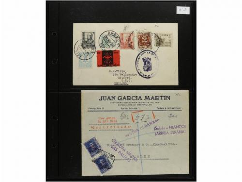 ✉ ESPAÑA. 1931-37. Conjunto de 18 cartas dirigidas a Gran Br