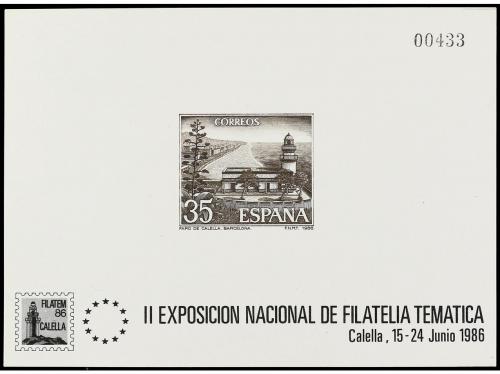 (*) ESPAÑA. Ed. 9. 1986. PRUEBAS OFICIALES. Calella. 