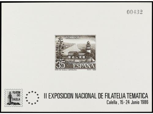 (*) ESPAÑA. Ed. 9. 1986. FILATEM&#39;86. Calella. 