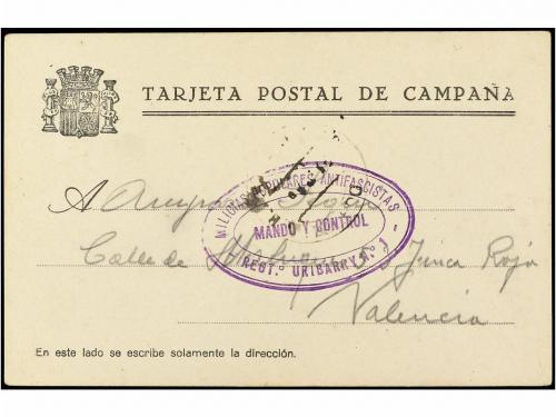✉ ESPAÑA GUERRA CIVIL. 1936 (Octubre). BURGUILLOS (Sevilla) 