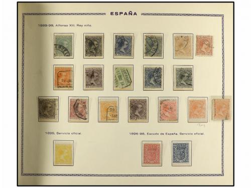 LOTES y COLECCIONES. ESPAÑA. Colección de 1850 a 1988 en cua