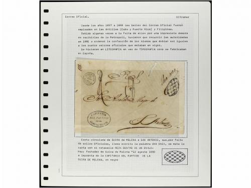 ° ✉ Δ CUBA. CONJUNTO de sellos fragmentos y cartas con sello