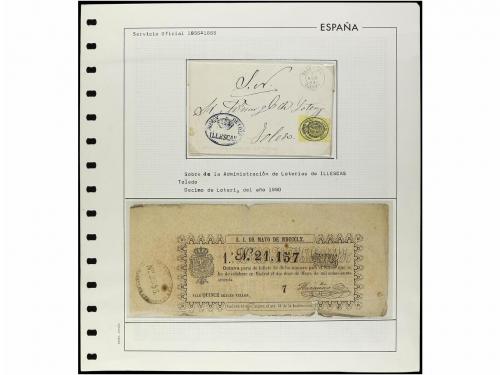 */° Δ ESPAÑA. Ed. 35/38. 1855-64. SERVICIO OFICIAL. Colecció