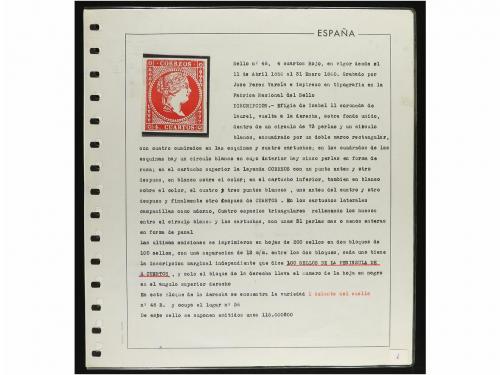 ESPAÑA. Ed. 48. 4 CUARTOS ROJO. Colección especilazada en es