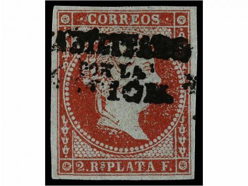 (*) COLONIAS ESPAÑOLAS: FILIPINAS. Ed. 20E. 2 reales carmín 
