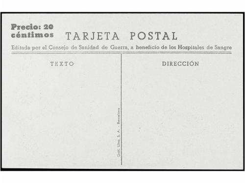 ✉ ESPAÑA GUERRA CIVIL. Tarjeta Postal vendida por 20 céntimo