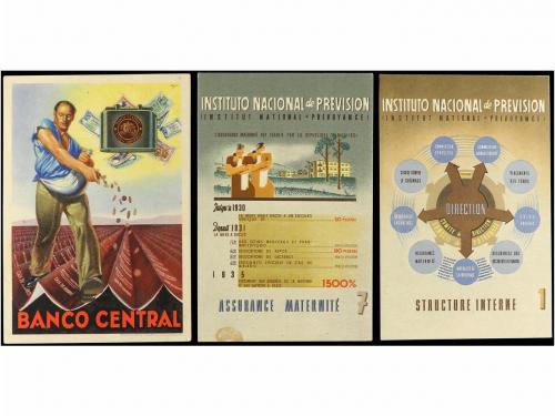 ✉ ESPAÑA GUERRA CIVIL. Tres tarjetas postales de propaganda 