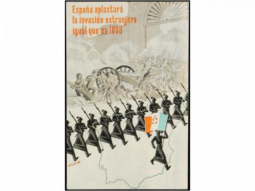 ✉ ESPAÑA GUERRA CIVIL. 1938. Tarjeta Postal "España aplastar