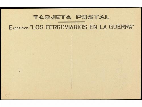 ✉ ESPAÑA GUERRA CIVIL. Tarjeta Postal Milicias Ferroviarias.