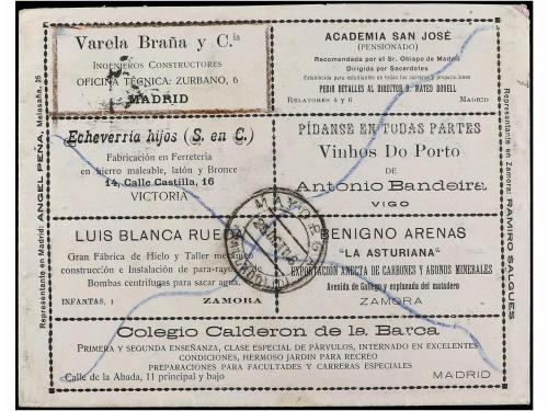 ✉ ESPAÑA ENTEROS POSTALES: DE INICIATIVA PRIVADA. 1916. SANT