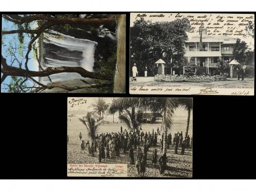 ✉ CONGO BELGA. Lote de 20 postales del período 1908-1938, ci