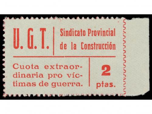 * ESPAÑA GUERRA CIVIL. UGT. SINDICATO DE LA CONSTRUCCIÓN. 2 