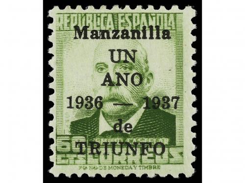 * ESPAÑA E. LOCALES PATRIOTICAS: MANZANILLA. Ed. 1/9. SERIE 