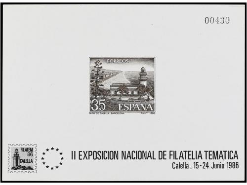 (*) ESPAÑA. Ed. 9. PRUEBAS OFICIALES. 1986. Calella. 