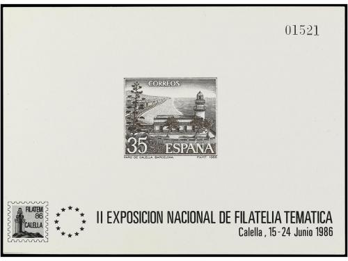 * ESPAÑA: PRUEBAS OFICIALES FNMT. Ed. 9. 1986. CALELLA. 