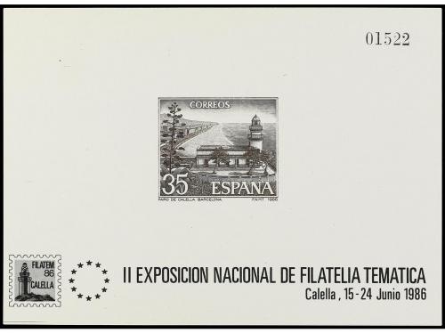 * ESPAÑA: PRUEBAS OFICIALES FNMT. Ed. 9. 1986. CALELLA. 