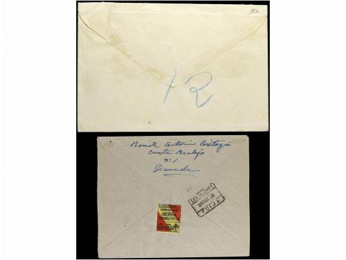 ✉ ESPAÑA GUERRA CIVIL. 1938. DOS cartas desde TAFALLA y GRAN