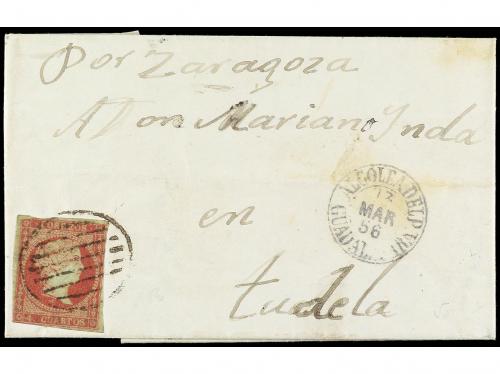 ✉ ESPAÑA. Ed. 40. 1856. ALCOLEA DEL PINAR (Guadalajara) a TU