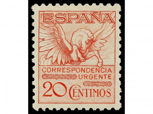 ** ESPAÑA. Ed. 592A. 20 céntimos rojo. LUJO. Cat. 320&euro;. 