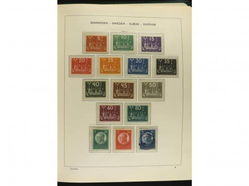 LOTES y COLECCIONES. 1855-2000. SUECIA. Colección montada en