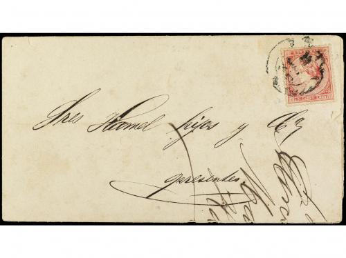 ✉ CUBA. Ed. 23. 1868. HABANA correo interior. 5 cents. rosa.